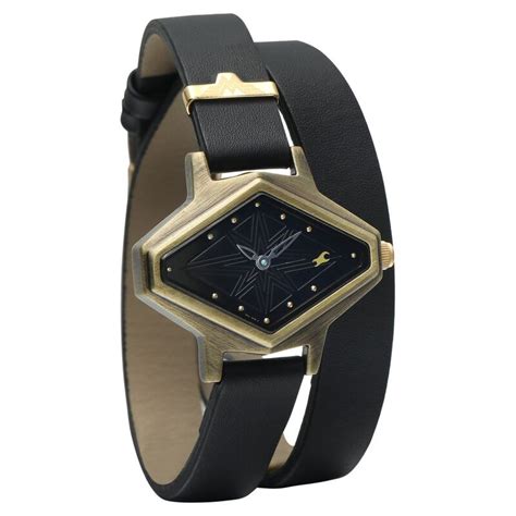 Buy Online Fastrack Wonder Woman Quartz Analog Black Dial Leather Strap ...