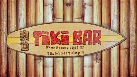 Tiki Bar Sign Printable
