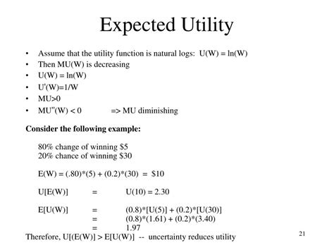 Expected Utility Theory Examples 的图像结果
