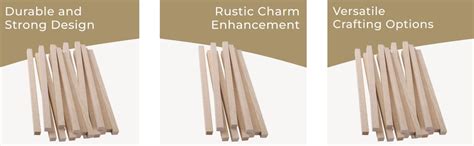 Buy Woodcraft Original 20 Pieces Wood Art Craft Wooden Sticks Pieces ...