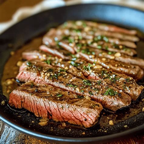 Easy Garlic Butter Flank Steak in Oven - Recipes Like Mom