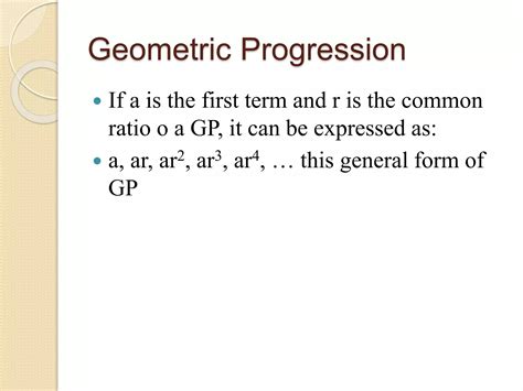 Image result for Geometric Progressions Explained