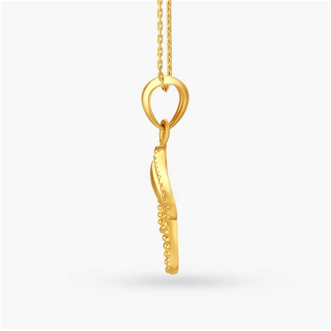 Dual Tone Leaf Pendant