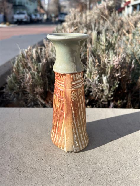 Buy Original Listed Pottery Joan Miller Slab Mod Design Bottle Vase ...