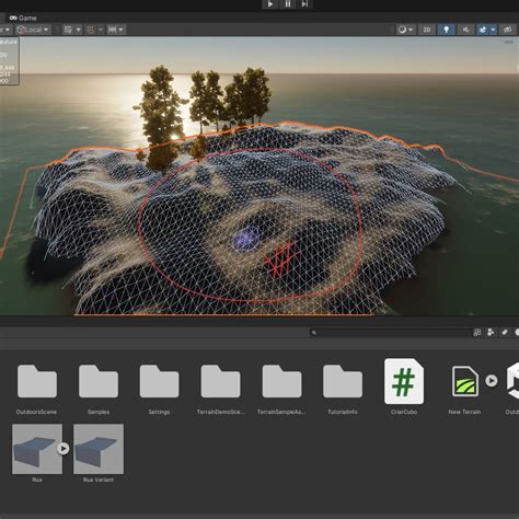 Unity 2022 Terrain Tutorial 的图像结果
