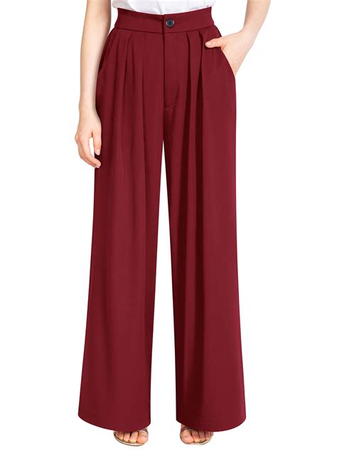 Customer reviews for Liher Slacks for Women High Rise Pleats Wide Leg ...