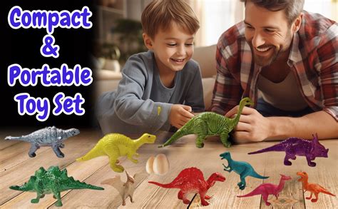 ArtSpark Mini Dinosaur Toy Set for Kids – 10 Small Dinosaur Figures ...
