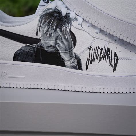 Nike Air Force 1 Juice Wrld Custom Sneaker Juice Wrld Hand - Etsy