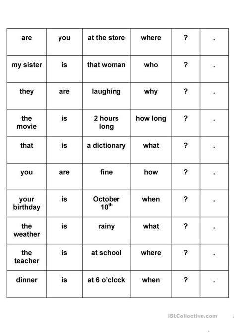 Question Formation Exercises 的图像结果