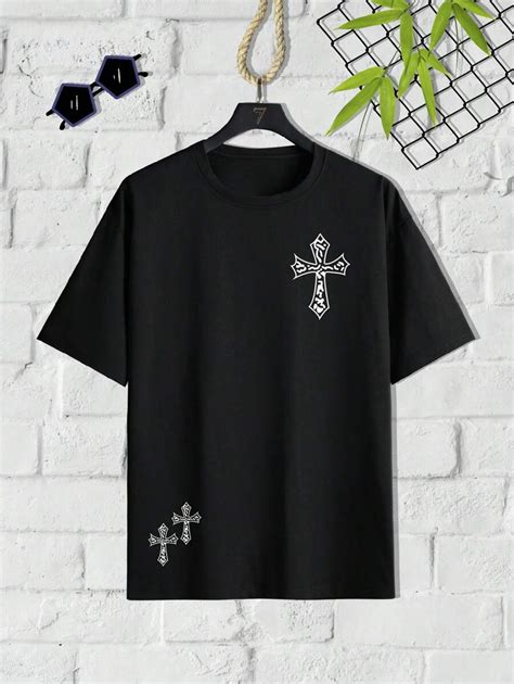 Teen Boy Cross Summer Black T-Shirt | SHEIN USA