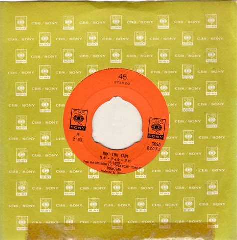 【7″】ドノバン DONOVAN ケルティック・ロック / リィキ・ティキ・タビ CELTIC ROCK / RIKI TIKI TAVI ...