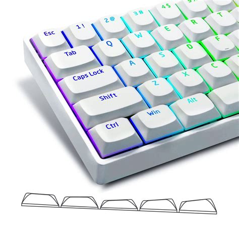 Buy VXV Low Profile Keycaps 117 Keys - Custom Keycaps, XVX Horizon PBT ...