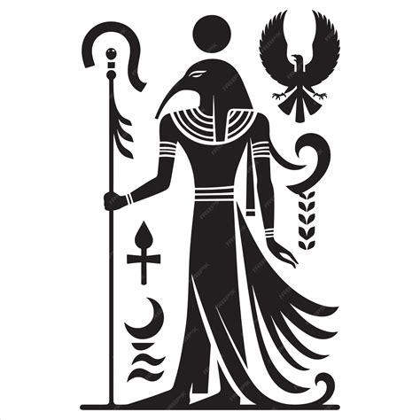 Thoth The ancient Egyptian god Thoth with the head of an ibis and ...