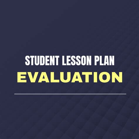 Image result for Evaluation in Lesson Plan Example