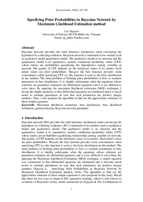 Bayesian Estimation Prior Probability 的图像结果