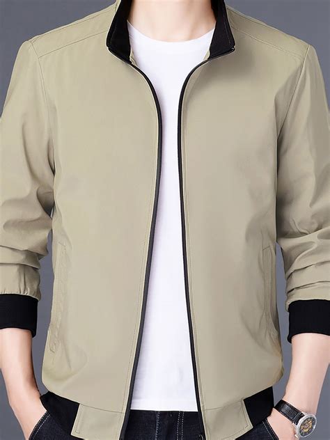 Buy StyleCast X Revolte Men Stand Collar Bomber Jacket - Jackets for ...