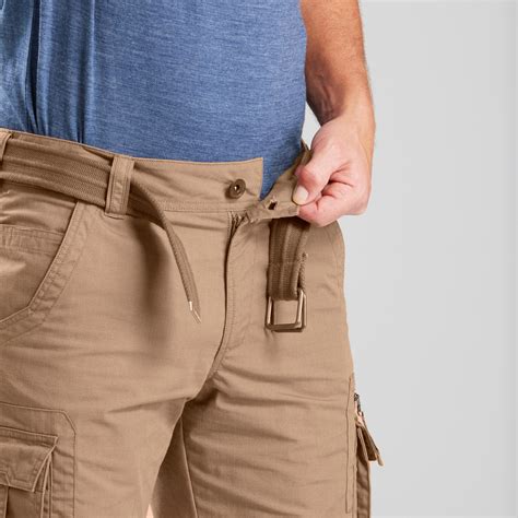 Buy Men's Travel Trekking Cargo Shorts Brown Online | Decathlon