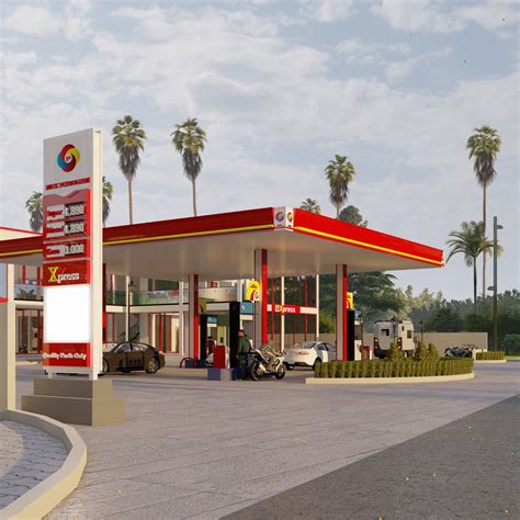 Nick Petroleum 3D sign board design in 2024 | Ground floor plan, Modern ...