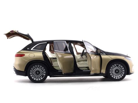 Mercedes-Maybach EQS 680 SUV Z296 Black Gold 1:18 NZG diecast Scale ...