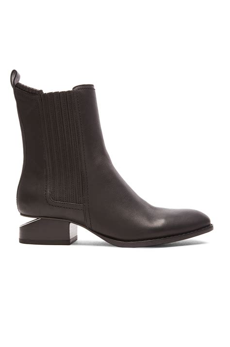 Alexander Wang Anouck Leather Chelsea Boots with Silver Hardware in ...