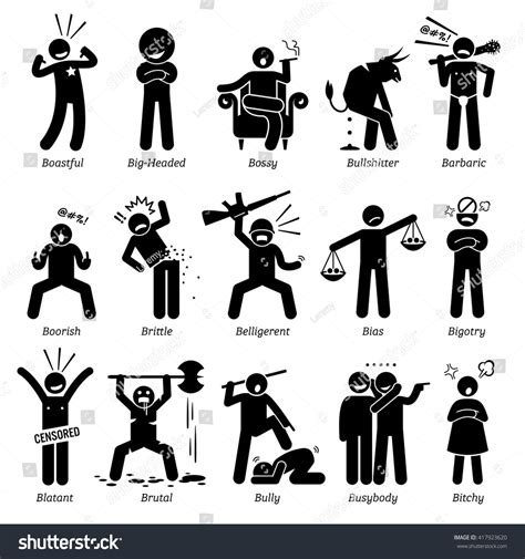 271 Negative personality traits Images, Stock Photos & Vectors ...