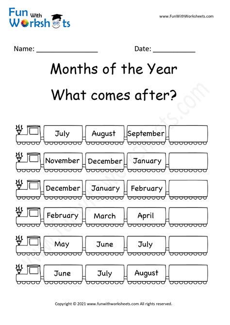 Months Of The Year Printables | Download Free Printables For Kids ...