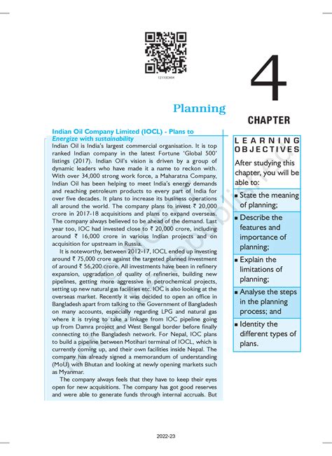Lebs104 - Ncert Class 12 Business Studies Text Book Part 1 - Planning ...