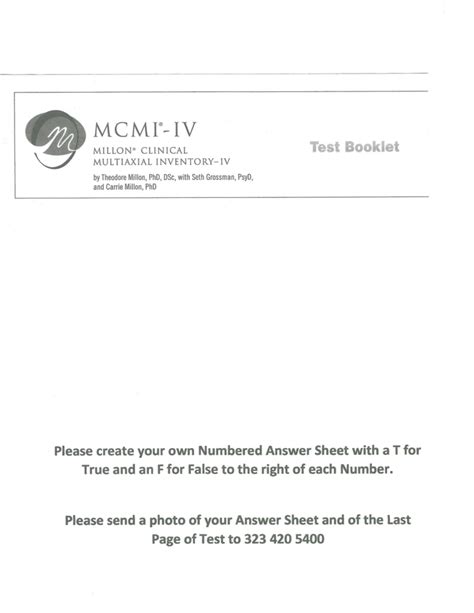 504400419-MCMI-IV - ... - My CLINICAL Test Booklet MULTIAXIAL Theodore ...