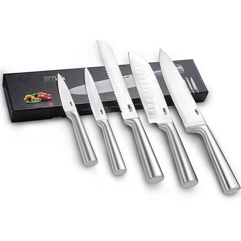 5 Pieces Premium Knife Set (Stainless Kitchen Knives) | Shopee Philippines