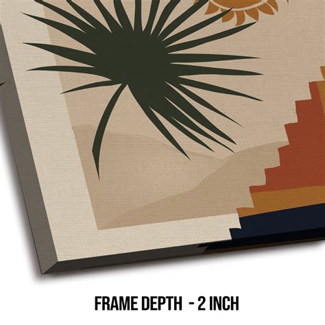 Experience the enchantment of Boho Chic with this canvas framed wall ...