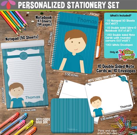 Little Me Personalized Stationery Set - Personalized Children ...