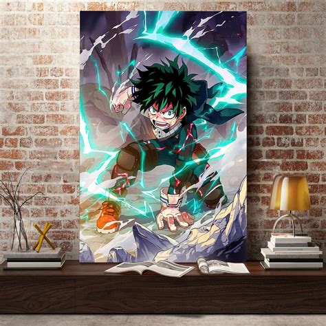 Buy LHTL My Hero Academia Posters,Anime Poster,Deku Canvas Wall Art For ...