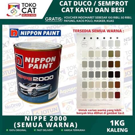 Jual CAT DUCO NIPPE 2000 WARNA HITAM KILAP / BLACK GLOSS KODE 480 ...