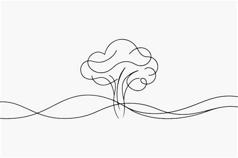 Dust storms continuous line art vector illustration on white background ...