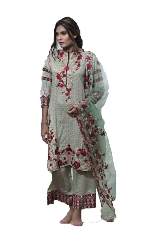 Genuine Pakistani Imported Unstitched Dress Material by Sahil ...