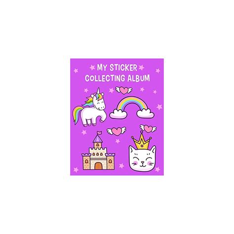 My Sticker Collecting Album: Princess Cat & Unicorn India | Ubuy