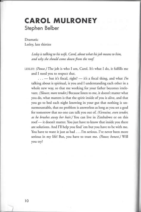 Funny Male Monologues at Christopher Laskey blog