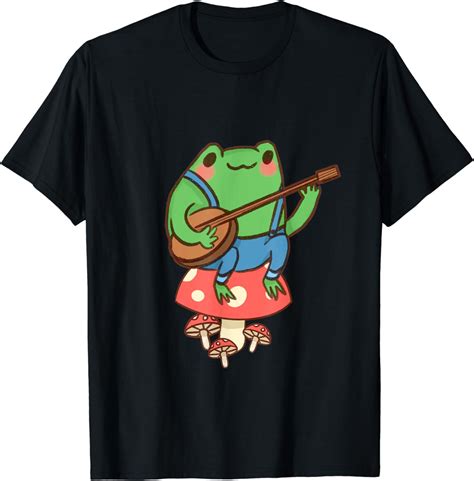 Cottagecore Aesthetic Frog Banjo Mushroom Cute India | Ubuy