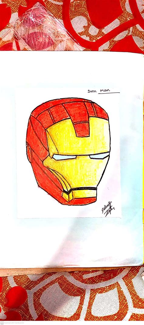 Iron Man Head Trawing Tutorial 的图像结果