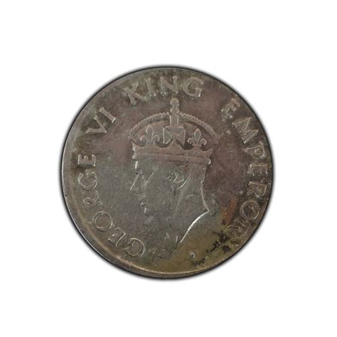 Vintage George VI King Emperor Coin - East India Coins