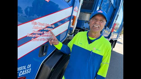 Veteran trash truck driver awarded top honor | cbs8.com