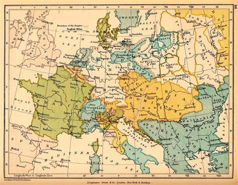 Late 18th Century Europe Map