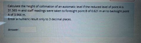 Image result for Height of Collimation Explained
