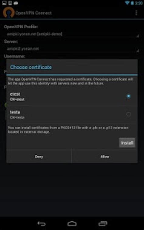 OpenVPN Android Client 的图像结果