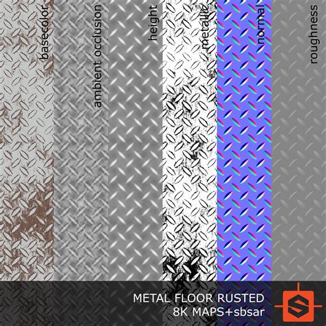 ArtStation - PBR Metal Floor Rusted Texture | Resources
