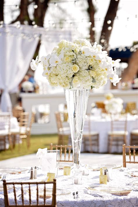 Elegant White Centerpieces