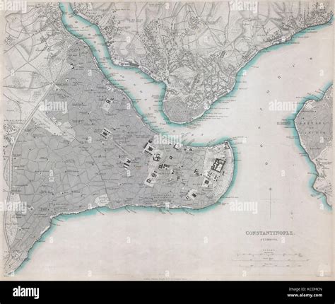 Constantinople map hi-res stock photography and images - Alamy