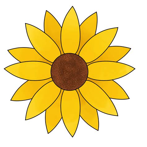 Easy To Draw Sunflowers