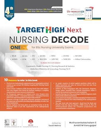 Buy TARGET HIGH NEXT Nursing Decode Fourth Year - 2025 Book Online at ...