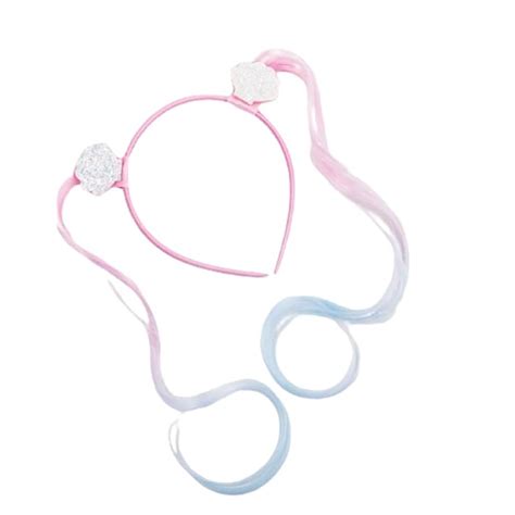 Buy Jewelz Princess Pink Pomp-Pomp Faux Hair Band for Kids| Sleek Long ...